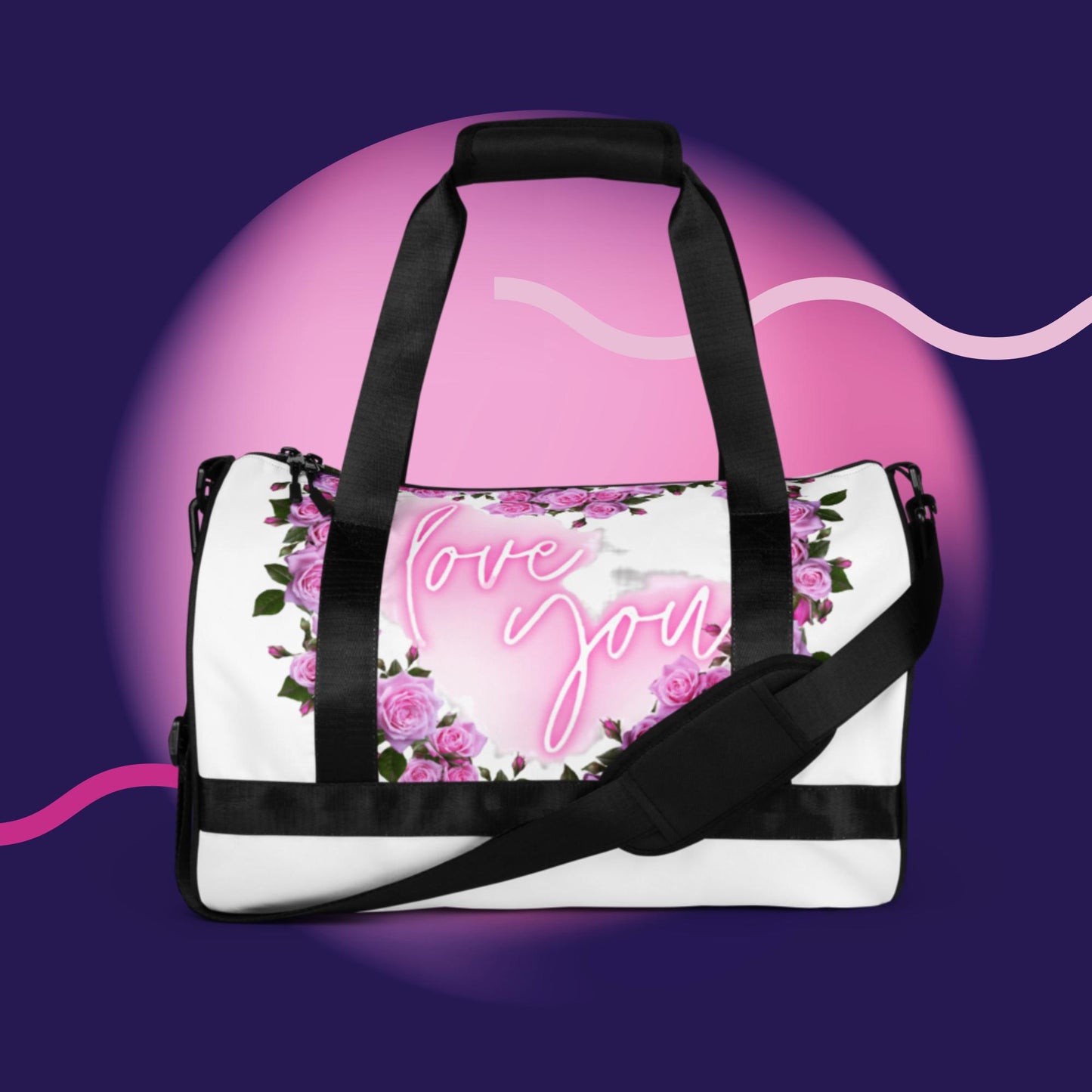 All-over print gym bag